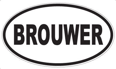 BROUWER - Oval Magnet