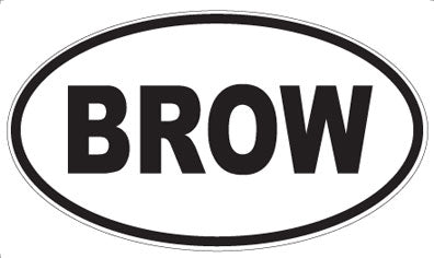 BROW - Oval Magnet