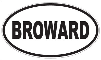 BROWARD - Oval Magnet