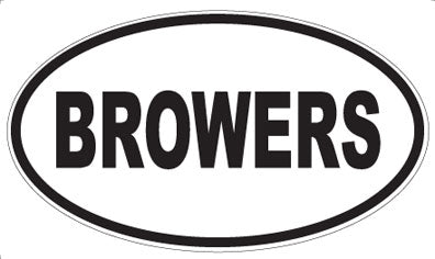 BROWERS - Oval Magnet