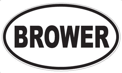 BROWER - Oval Magnet