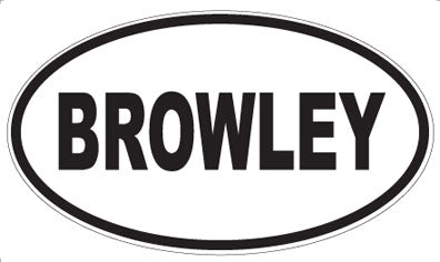 BROWLEY - Oval Magnet