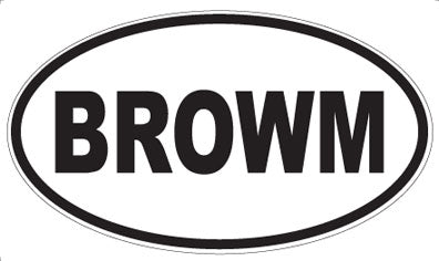 BROWM - Oval Magnet