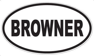 BROWNER - Oval Magnet
