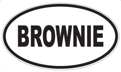 BROWNIE - Oval Magnet