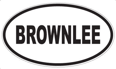 BROWNLEE - Oval Magnet