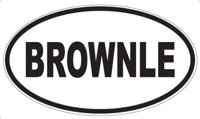 BROWNLE - Oval Magnet