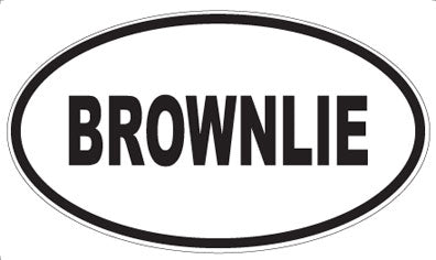 BROWNLIE - Oval Magnet