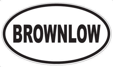 BROWNLOW - Oval Magnet