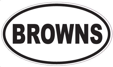BROWNS - Oval Sticker