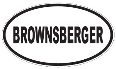 BROWNSBERGER - Oval Magnet