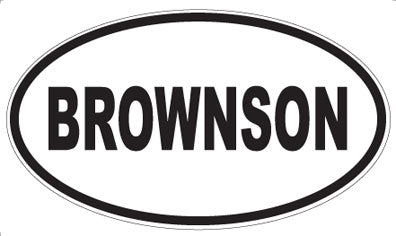 BROWNSON - Oval Magnet