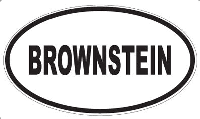 BROWNSTEIN - Oval Magnet