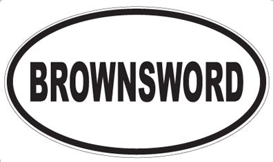BROWNSWORD - Oval Magnet