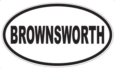 BROWNSWORTH - Oval Magnet
