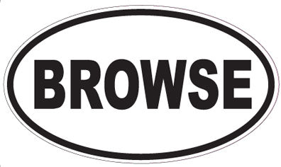 BROWSE - Oval Sticker