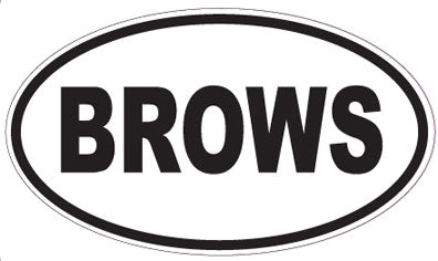 BROWS - Oval Magnet