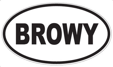 BROWY - Oval Magnet