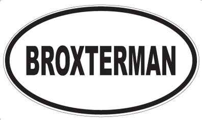 BROXTERMAN - Oval Magnet