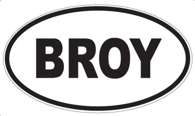 BROY - Oval Magnet