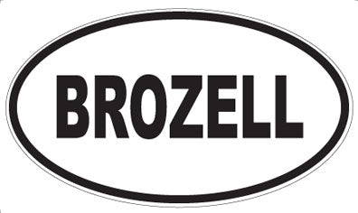 BROZELL - Oval Magnet