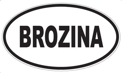 BROZINA - Oval Magnet