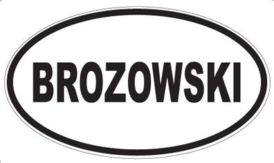 BROZOWSKI - Oval Magnet