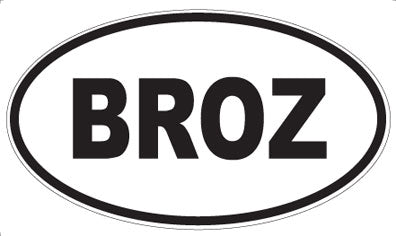 BROZ - Oval Magnet