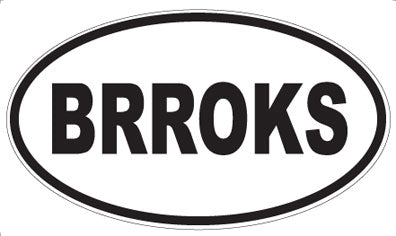 BRROKS - Oval Magnet