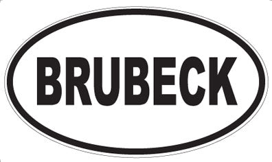 BRUBECK - Oval Magnet