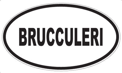 BRUCCULERI - Oval Magnet
