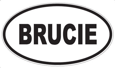 BRUCIE - Oval Magnet