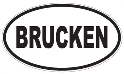 BRUCKEN - Oval Magnet