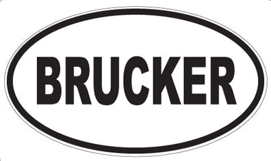 BRUCKER - Oval Magnet