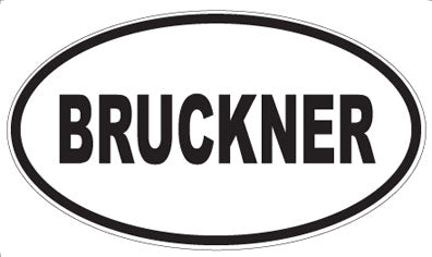 BRUCKNER - Oval Magnet
