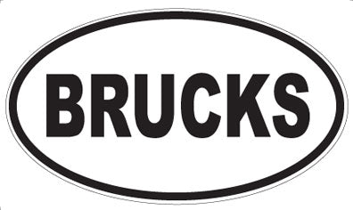 BRUCKS - Oval Magnet