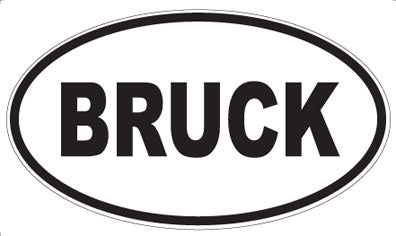 BRUCK - Oval Magnet