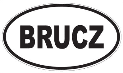 BRUCZ - Oval Magnet