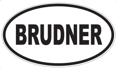 BRUDNER - Oval Magnet