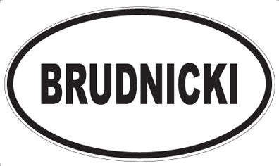 BRUDNICKI - Oval Magnet