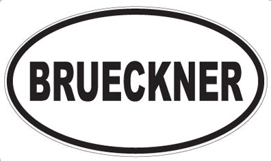 BRUECKNER - Oval Magnet