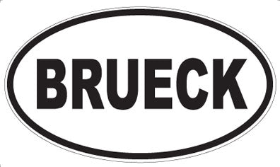 BRUECK - Oval Magnet