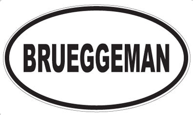 BRUEGGEMAN - Oval Magnet