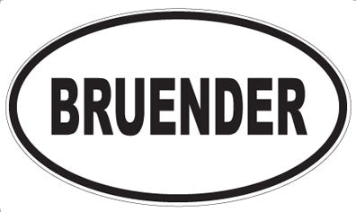 BRUENDER - Oval Magnet