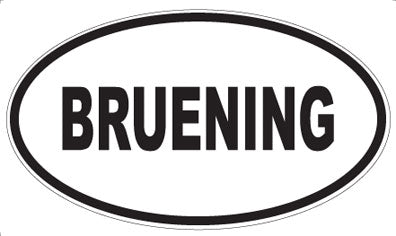 BRUENING - Oval Magnet