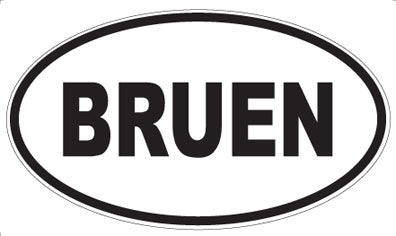 BRUEN - Oval Magnet