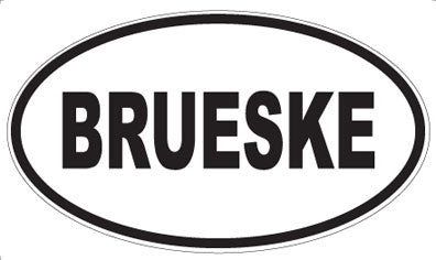 BRUESKE - Oval Magnet