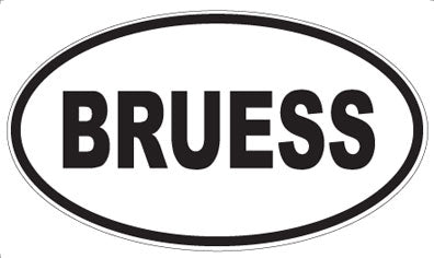 BRUESS - Oval Magnet