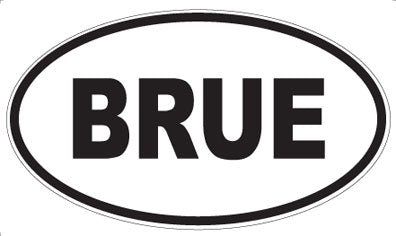 BRUE - Oval Magnet
