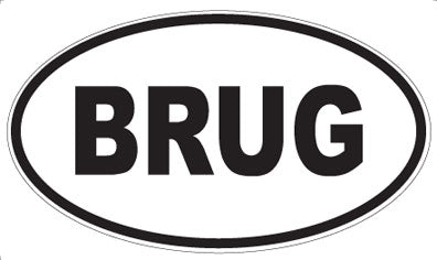 BRUG - Oval Magnet